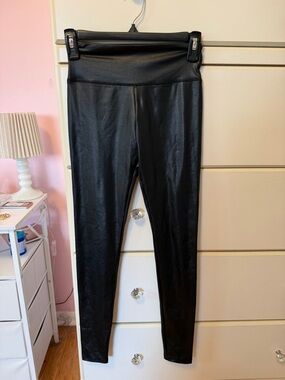 wild fable Black Faux Leather Straight Leg Leggings